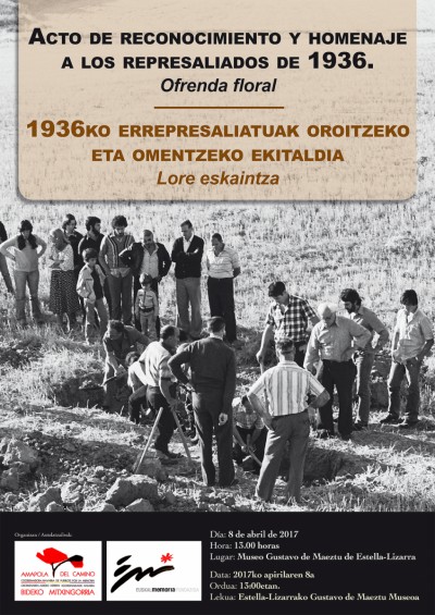 1936KO ERREPRESALIATUAK OROITZEKO ETA OMENTZEKO EKITALDIA